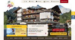 Desktop Screenshot of hotelalpinscheffau.at