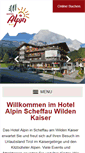 Mobile Screenshot of hotelalpinscheffau.at